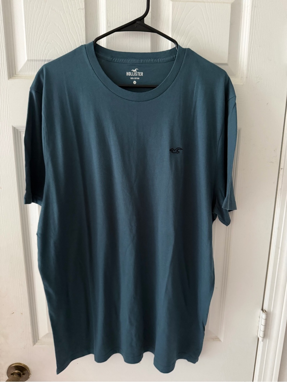 Hollister Men's Deep Teal Crew Tee